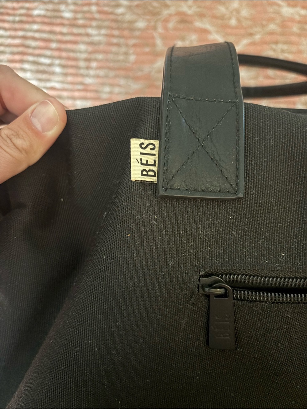 BEIS Black Travel Tote Bag - Picture 2 of 3